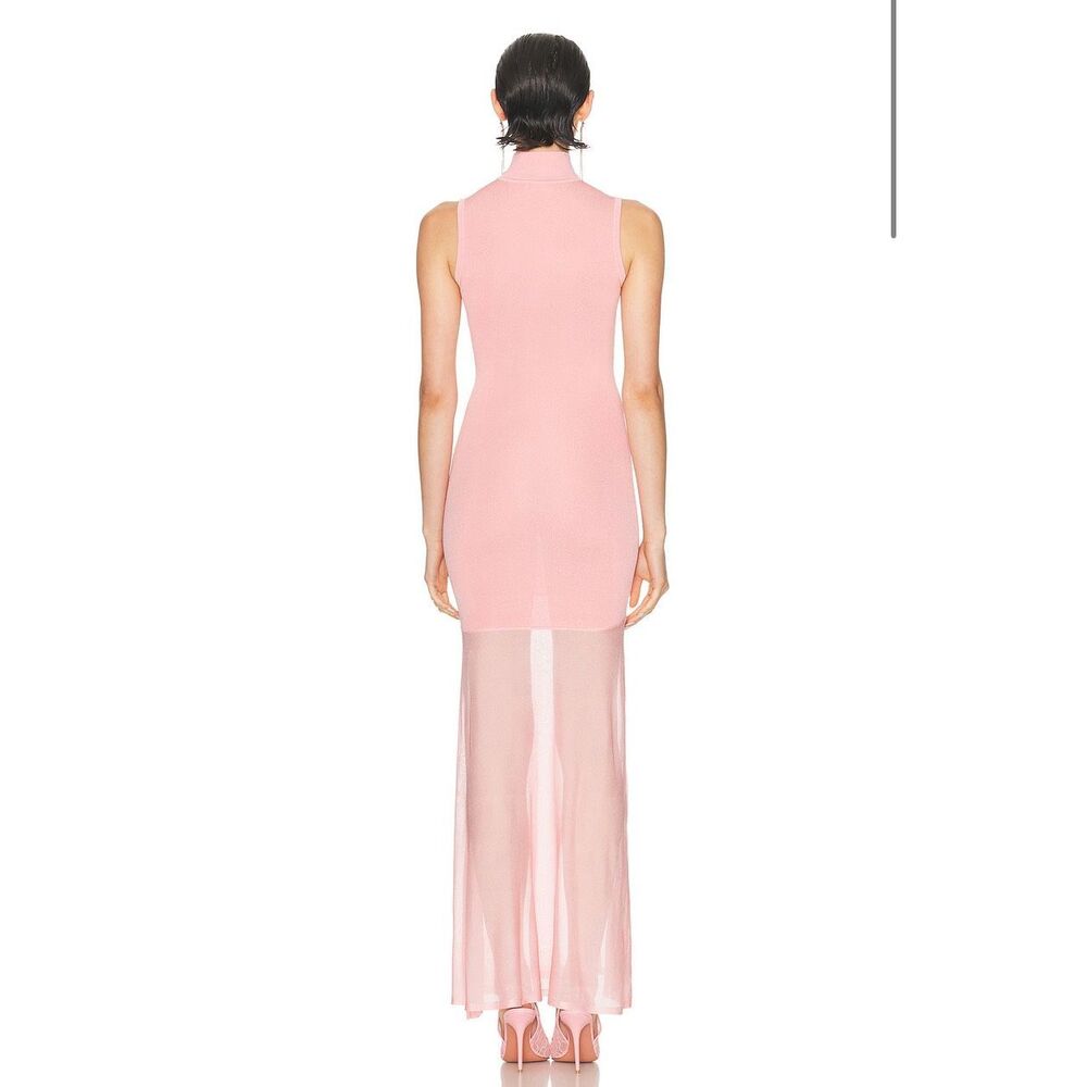 SEROYA Amine Maxi Dress in Coral Blush Size Medium Small Fabric Discoloration - Picture 3 of 11